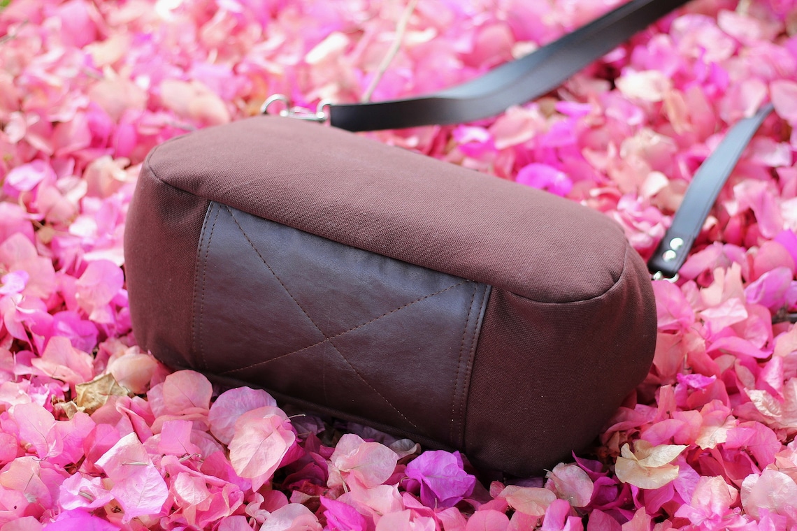 Kiss lock crossbody bag Kiss lock frame purse Canvas bag Etsy