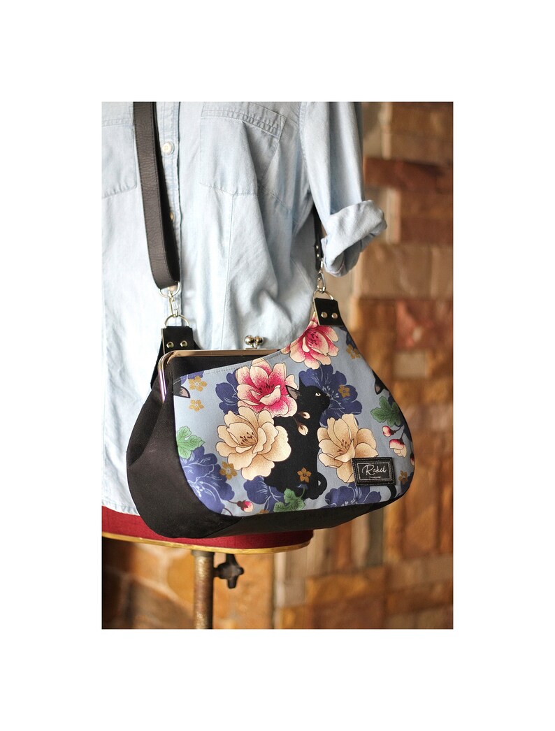 Kiss Lock Shoulder Bag and Crossbody Large Kiss Lock Bag Etsy