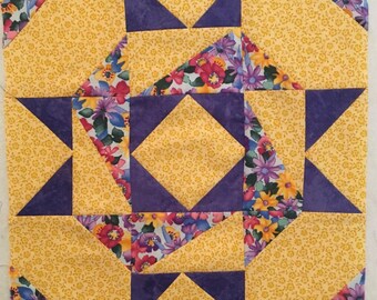 Twisted Star Quilt Pattern