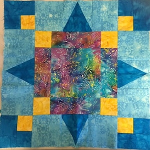 Wayfarers Star quilt block pattern