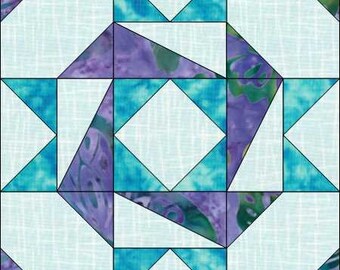 Twisted Star Quilt Pattern