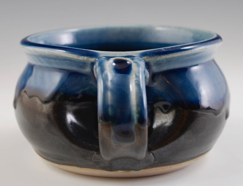 Blue Ash and Black Soup Mug