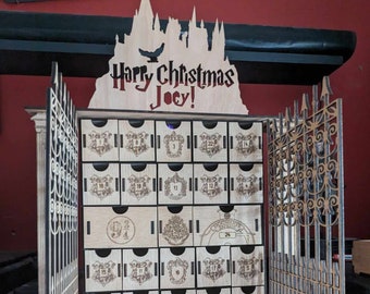 Harry Potter Hogwarts Wooden Advent Calendar