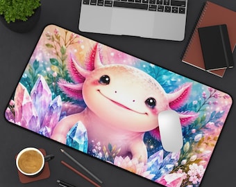 Lächelnde Axolotl Schreibtischmatte