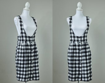 flannel overall dress