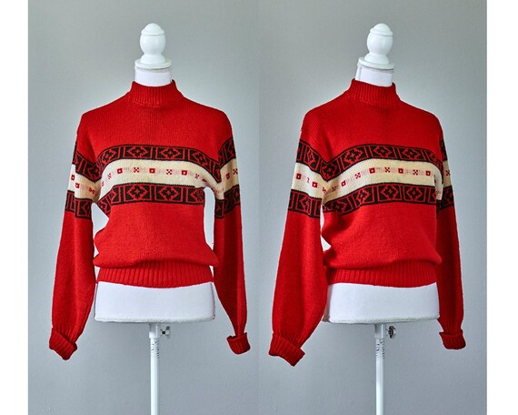 Retro Christmas Sweater, Vintage Ugly Christmas Sw