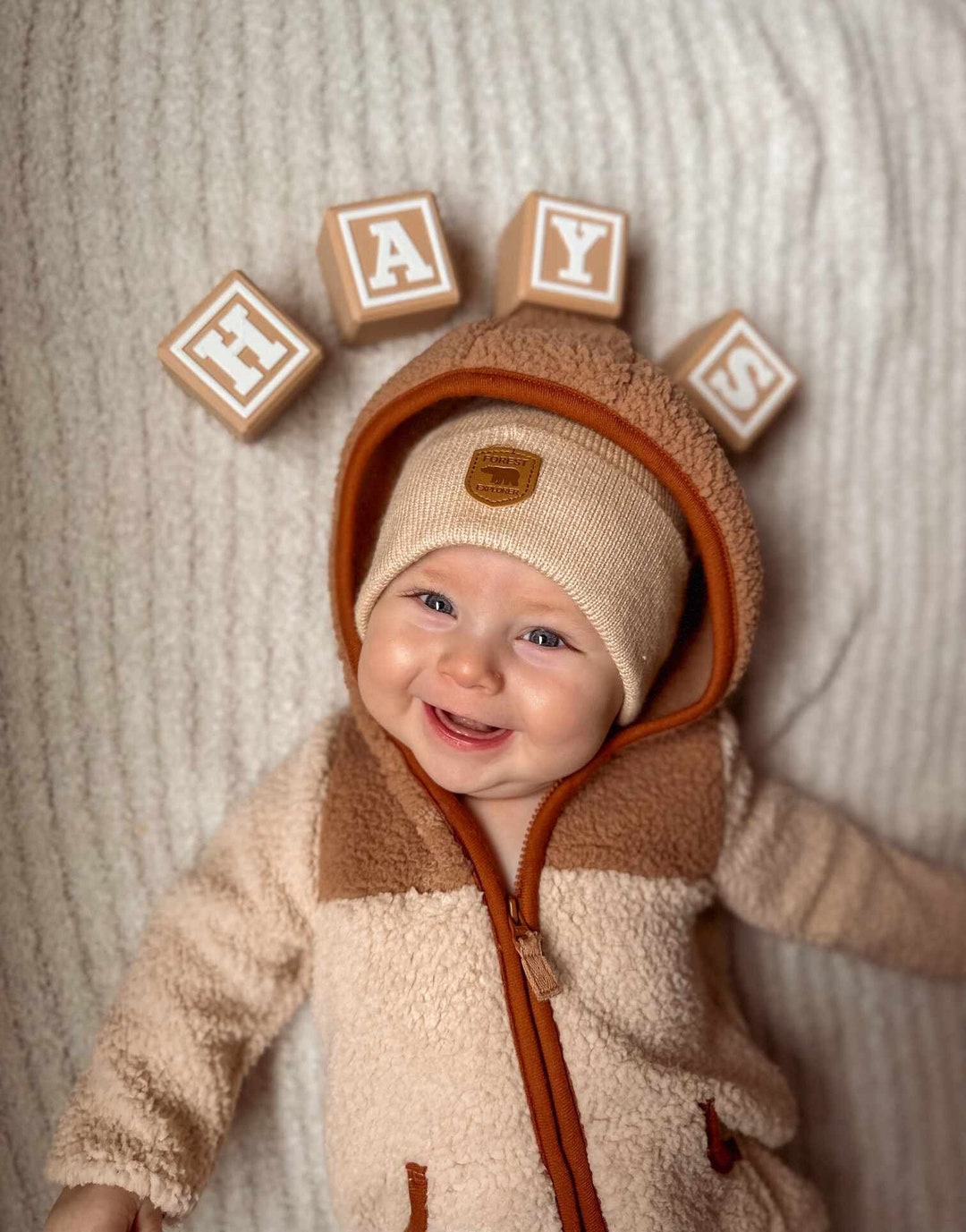 Personalized Baby Blocks Milestone Baby Photos Nursery Decor Baby's