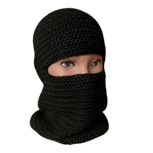 Crochet Balaclava, Ski Mask, Face Covering