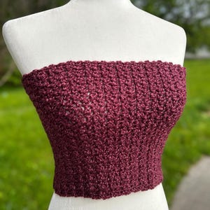 Crochet Tube Top, Tube Top, Crop Top, (Exclusive)