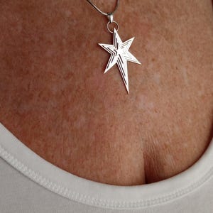 Unieke Sterling Bethlehem kerststerhanger.