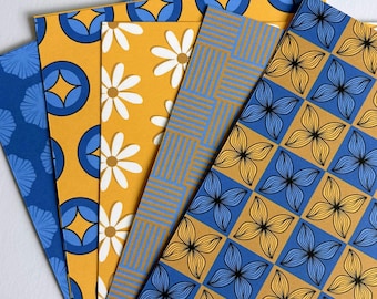 Paquete de páginas de fondo para diario creativo, papel para álbum de recortes con diseños originales, 5.5 x 8.5 pulgadas.