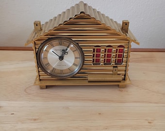 Vintage Remembrance Brass Alarm Clock Metal Swiss 8-day wind-up - Works