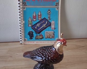 2 Avon Items - Vintage Avon Quail Decanter Blend 7 After Shave & Avon Bottle Encyclopedia Book