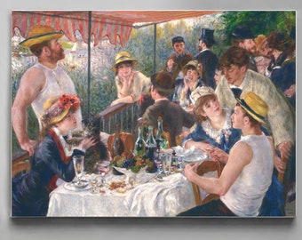 ピエール＝オーギュスト・ルノワール：舟遊びをする人々の昼食（1880年