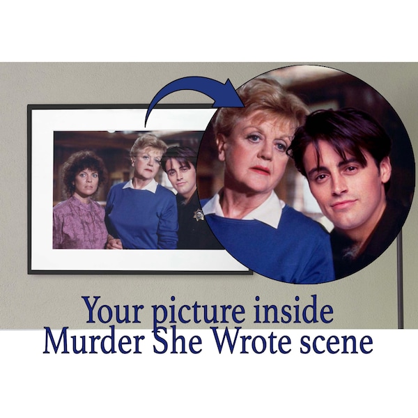 Custom Portrait with Jessica Fletcher in Murder She Wrote - Available as Digital File