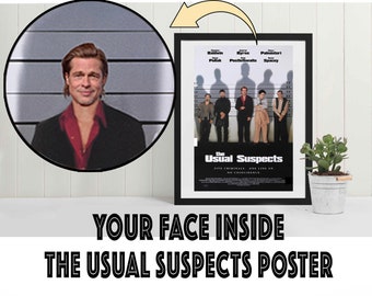 Personalized The Usual Suspects Movie Poster - Customized Art - Available as Digital File