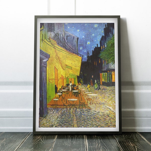 Van Gogh's "Café Terrace at Night" - Poster Art Reproduction