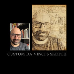 Personalised Leonardo Da Vinci's Sketch with your Face