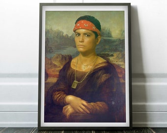 Mona Lisa Vasquez Art Print: Aliens Movie Parody Decor