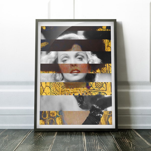 IDEE DER SCHÖNHEIT - Pop Retro Collage, Mashup, Pop Art Wall Decoration printed as Poster and Canvas