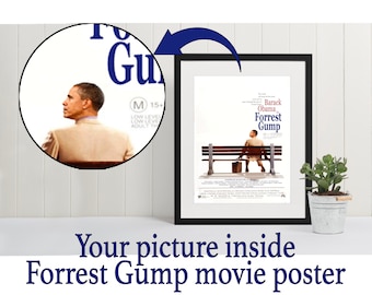 Personalized Forrest Gump Movie Poster - Customized Movie Art - Available as Digital File