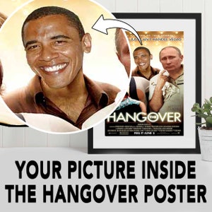 Personalized Hangover Movie Poster: Custom Portrait Art (Digital File or Paper Poster)