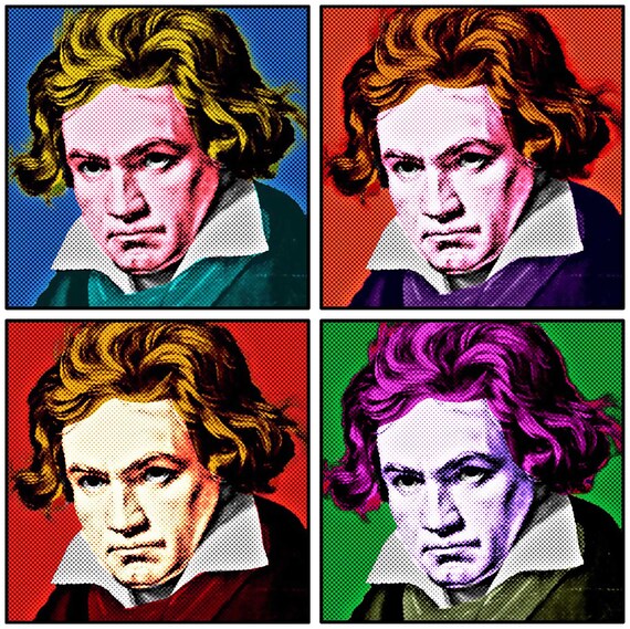 4色シルクスクリーンのカスタムポップアートポートレート - Etsy 日本