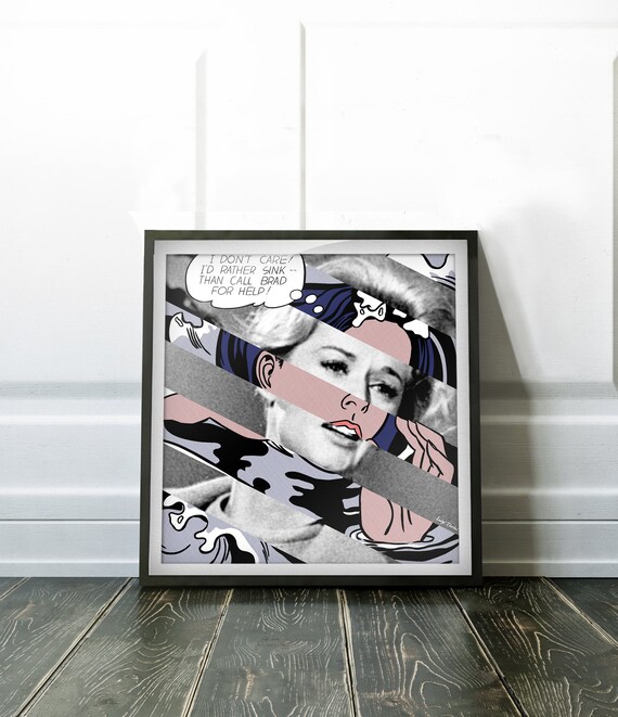 Roy Lichtenstein S Drowning Girl Tippi Hedren In Birds Etsy