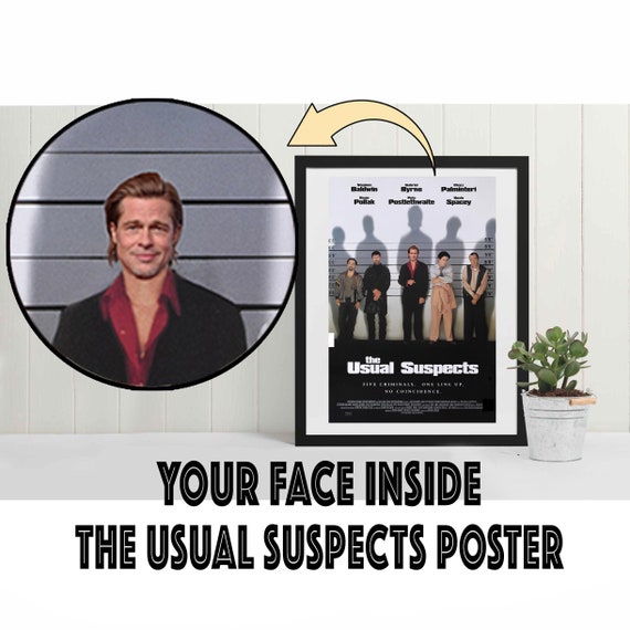 パーソナライズされた映画『ユージュアル・サスペクツ』ポスター