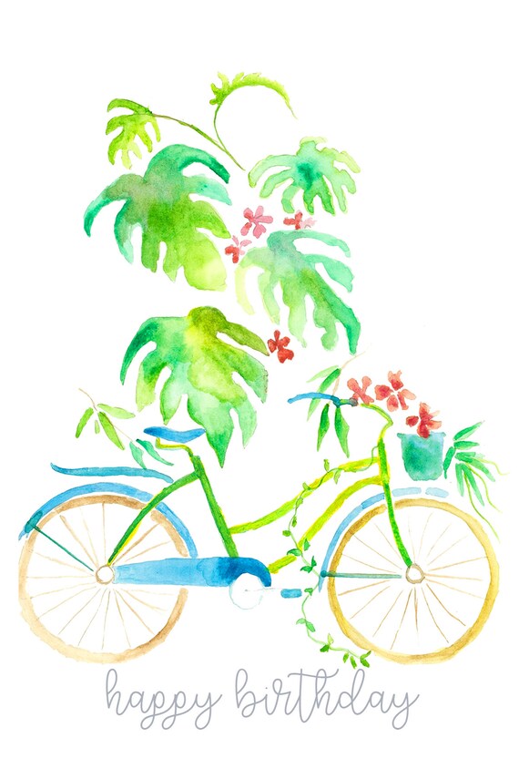 Joyeux Anniversaire Avec Fleur Velo Etsy Joyeux Anniversaire Avec Fleur Velo Etsy