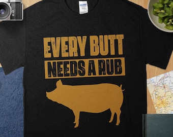 Grappig barbecue-T-shirt, elke kont moet worden geschuurd, BBQ-cadeau, Grillmaster