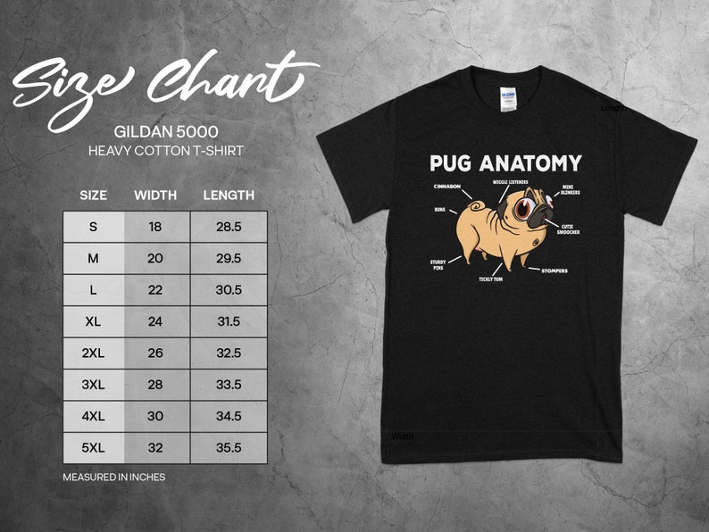 Funny Pug Anatomy Shirt, Pug Lover Gift, Cute Pug Mom Tee, Dog Lover T-Shirt image 2
