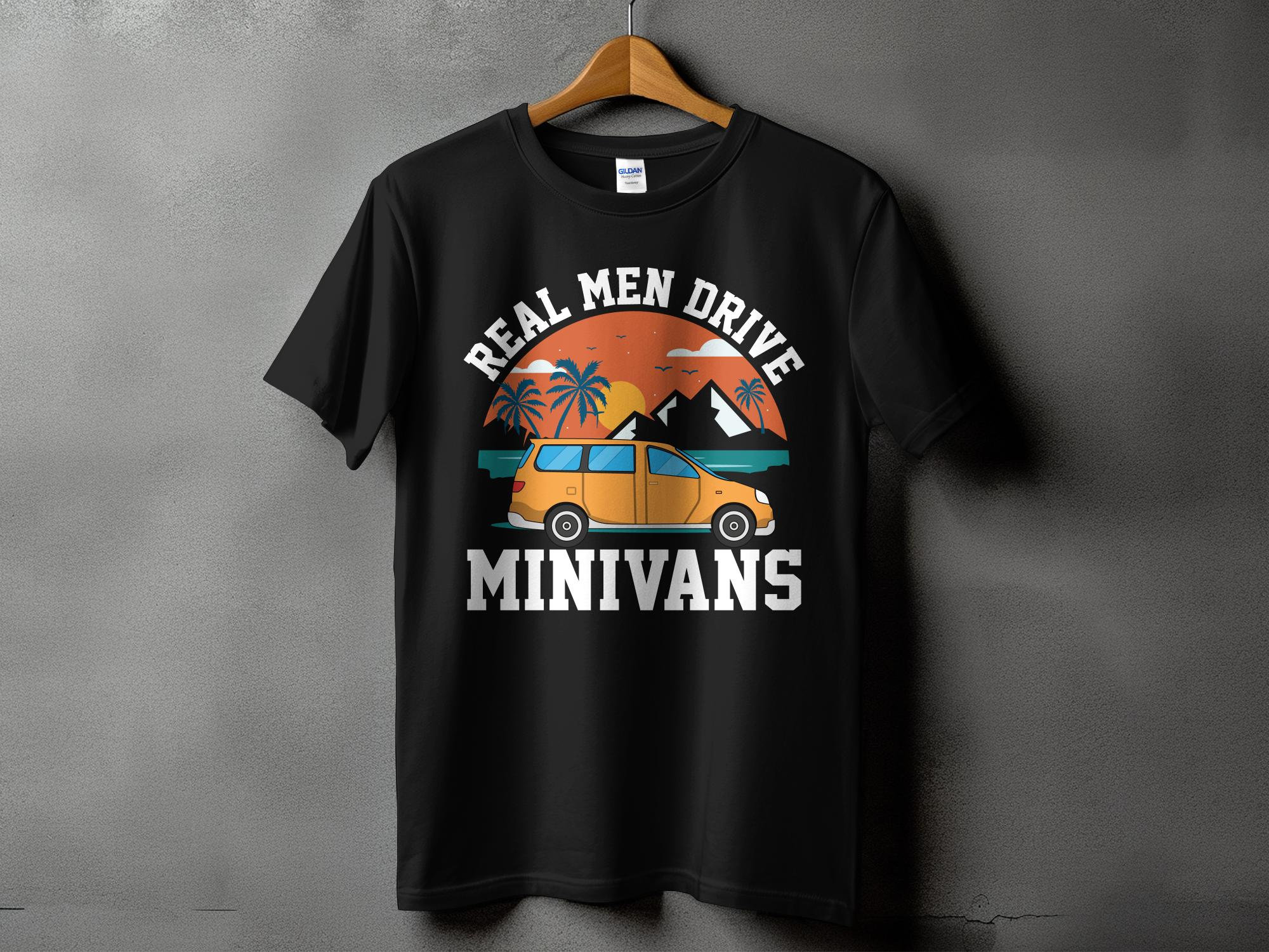 T-Shirt Homme The Minivan - Motif Drôle Et Offensif, Coton, Coupe Regular, Manches Courtes, Noir, Neuf Avec Étiquettes