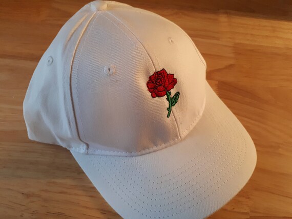 Rose Embroidery Cap Personalized | Etsy 