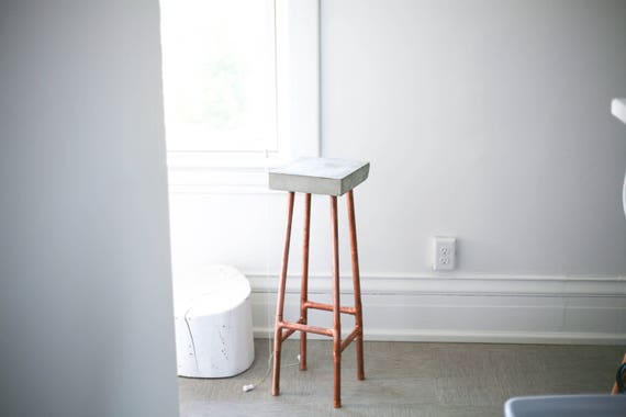 Set Of 2 Modern Minimalism Industrial Bar Stools