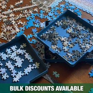 Jigsaw Puzzle Sorting Trays, Stackable and Nesting - 3D Printed