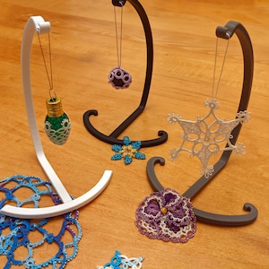 Tatting & Ornament Stand - Lightweight, Stores Flat