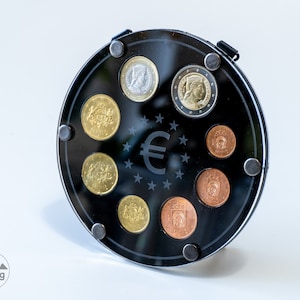 Münzhalter für Euro Münzen Satz