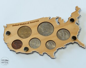 USA regular coin set display