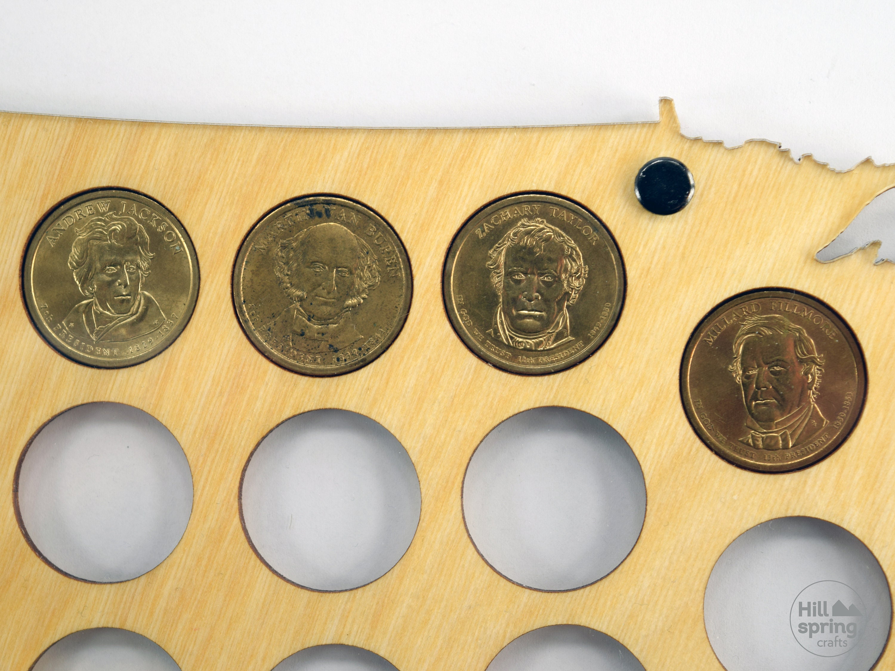 US Presidential dollar coin holder for 40 coins Etsy