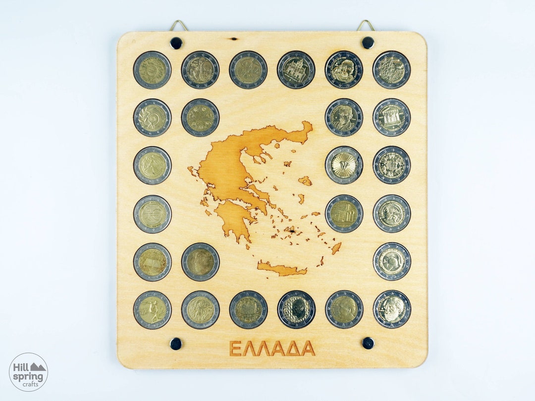 2 EURO Commemorative Coin Holder for GREECE or Other Country Etsy