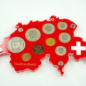Coin holder for Switzerland Franc regular set coins