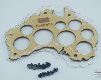 Coin holder for Australia dollar, wall or table mounted decoration
