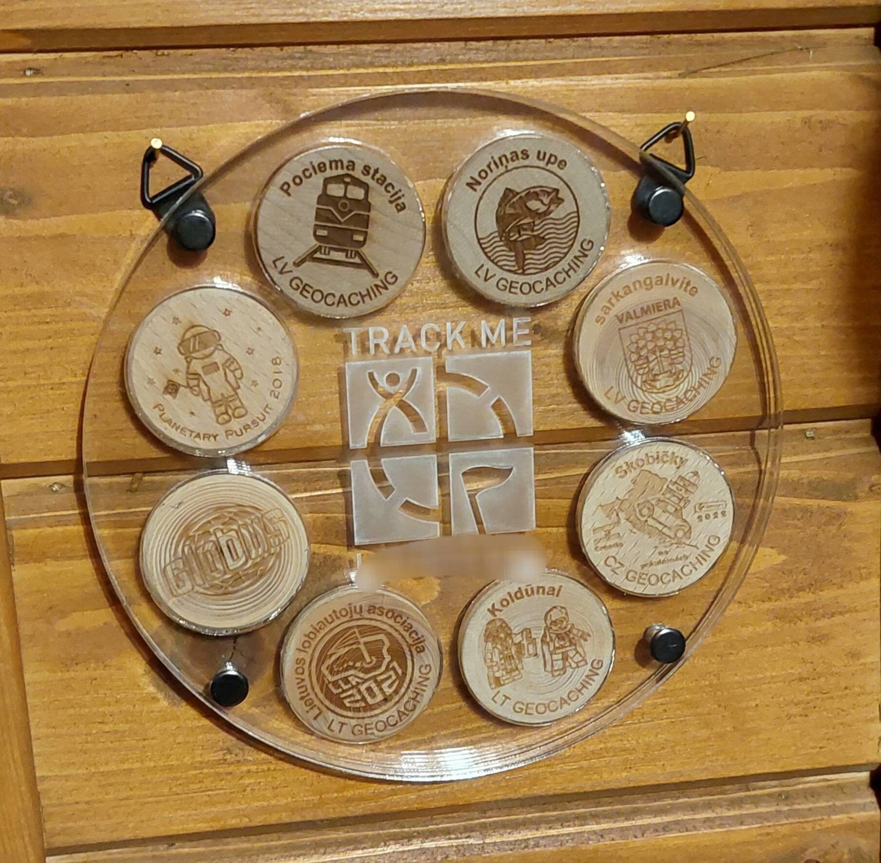 Coin holder for Geocoin / Geocaching
