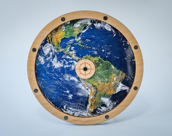 Personalized travel coin holder, frame, display, wall art for loose change or commemorative coins