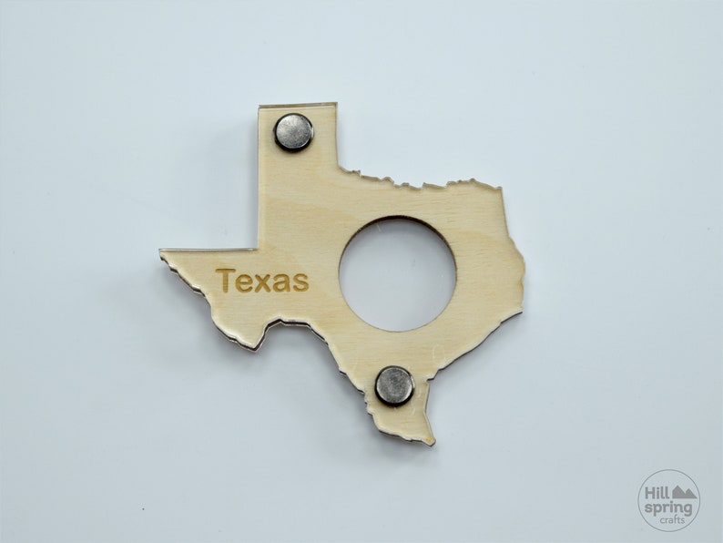 Quarter Dollar Coin Holder in Shape of USA State any State Etsy UK