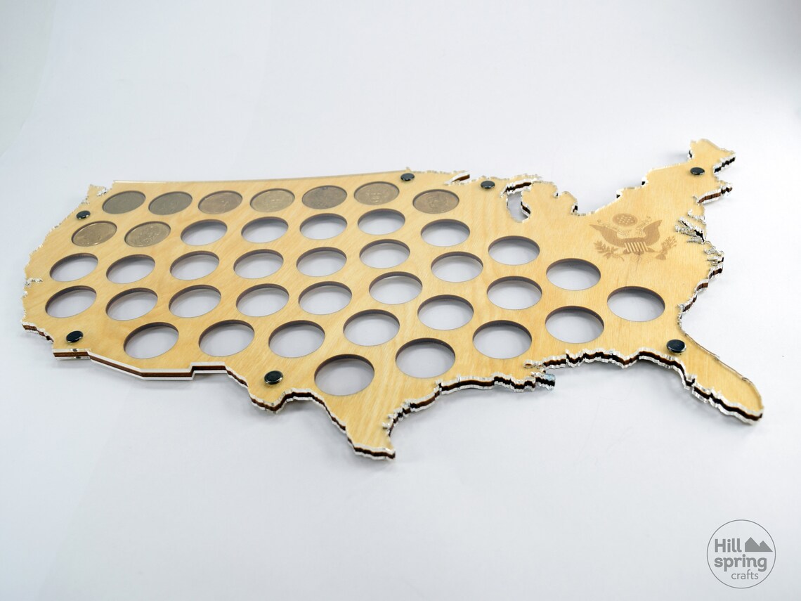 US Presidential dollar coin holder for 40 coins Etsy