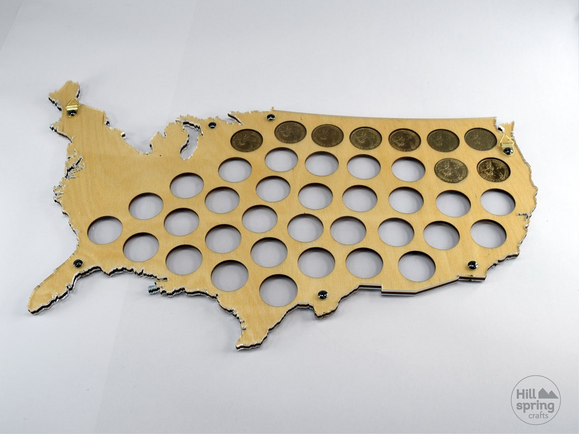 US Presidential dollar coin holder for 40 coins Etsy