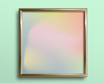 GC-029 gradient print art, pastel art prints, danish pastel, angel aura art, dreamy art prints, abstract art prints, 5x5 art prints, retro