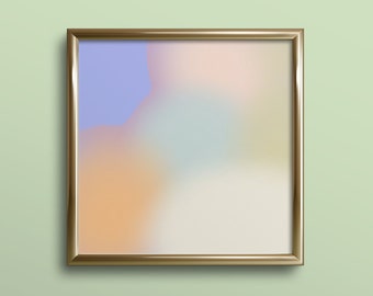 GC-031 gradient print art, pastel art prints, danish pastel, angel aura art, dreamy art prints, abstract art prints, 5x5 art prints, retro